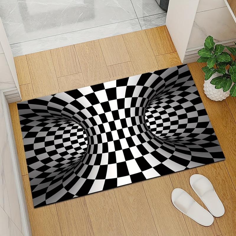 3D Illusion Carpet Door Mat Abstract Geometric Optical Doormat