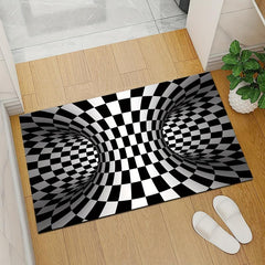 3D Illusion Carpet Door Mat Abstract Geometric Optical Doormat