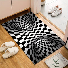 3D Illusion Carpet Door Mat Abstract Geometric Optical Doormat