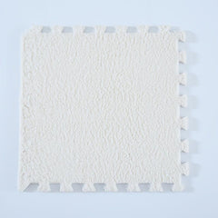 10pcs Soft Fluffy Foam Mat Anti Slip Puzzle Floor Mats For Play Safety