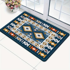 Soft Moroccan Kitchen Rugs Navy Mediterranean Carpet Runner Rugs