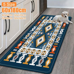 Soft Moroccan Kitchen Rugs Navy Mediterranean Carpet Runner Rugs