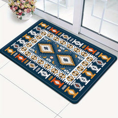 Soft Moroccan Kitchen Rugs Navy Mediterranean Carpet Runner Rugs