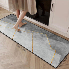 Modern Soft Kitchen Rug Anti Fatigue Absorbent Non Slip Runner Rug