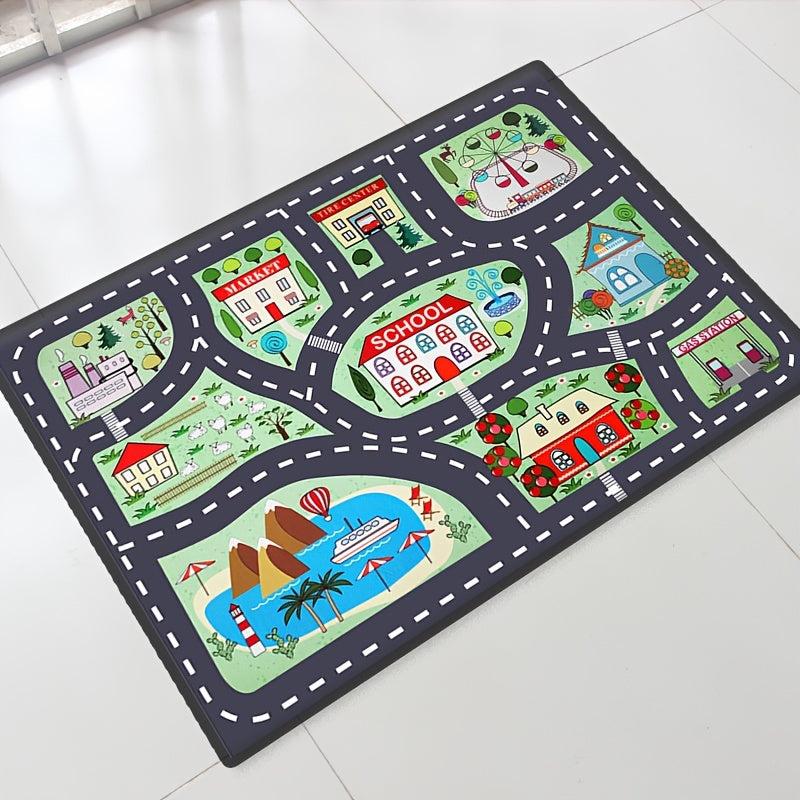 Traffic Route Play Mat Road Map Carpet Living Room Sofa Floor Mats