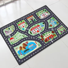 Traffic Route Play Mat Road Map Carpet Living Room Sofa Floor Mats