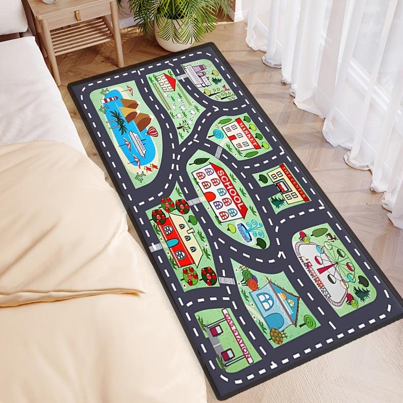 Traffic Route Play Mat Road Map Carpet Living Room Sofa Floor Mats