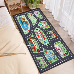 Traffic Route Play Mat Road Map Carpet Living Room Sofa Floor Mats