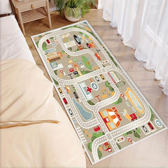 Traffic Route Play Mat Road Map Carpet Living Room Sofa Floor Mats