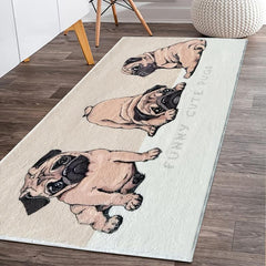 Dog Area Rug Cartoon Animal Door Mat Floor Mat Bedroom Rug Home Decor