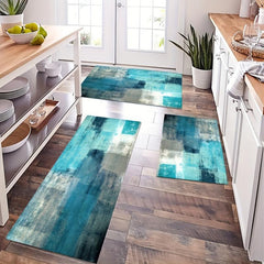 Soft Thickened Kitchen Mat Non-slip Abstract Floor Mat Waterproof Runner Rug