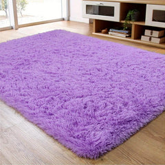 Soft Plush Shag Area Rugs For Living Room Fluffy Shaggy Floor Carpet