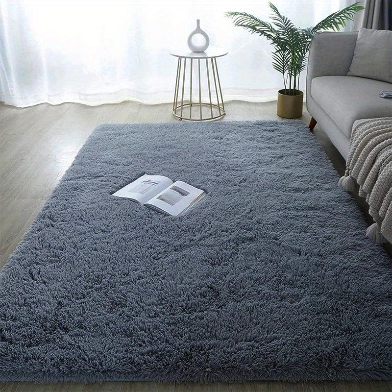 Soft Plush Shag Area Rugs For Living Room Fluffy Shaggy Floor Carpet