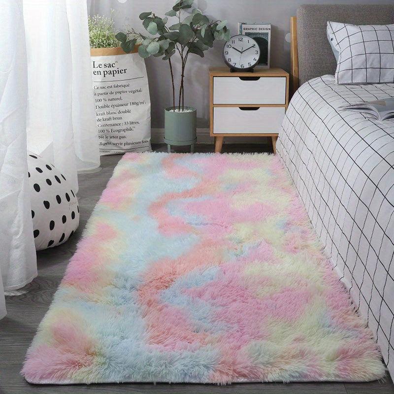 Soft Plush Shaggy Area Rugs Fluffy Floor Carpet Bedroom Living Room