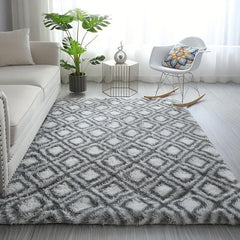 Soft Shaggy Rug Fluffy Carpet 3.93 X 5.25 Feet Area Rugs for Bedroom