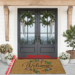 Durable Welcome Doormat Non-slip Front Door Mat Dirt Resistant Indoor Outdoor