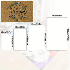 Durable Welcome Doormat Non-slip Front Door Mat Dirt Resistant Indoor Outdoor
