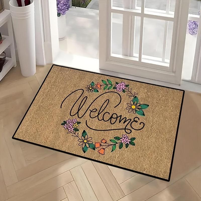 Durable Welcome Doormat Non-slip Front Door Mat Dirt Resistant Indoor Outdoor
