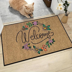 Durable Welcome Doormat Non-slip Front Door Mat Dirt Resistant Indoor Outdoor