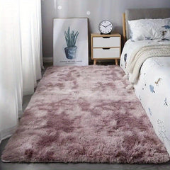 Soft Tie Dyed Plush Fluffy Area Rug for Bedroom Living Room
