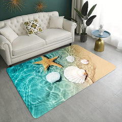 Non Slip Bath Rugs Sponge Foam Flannel Mat Bright 3D Print Rug