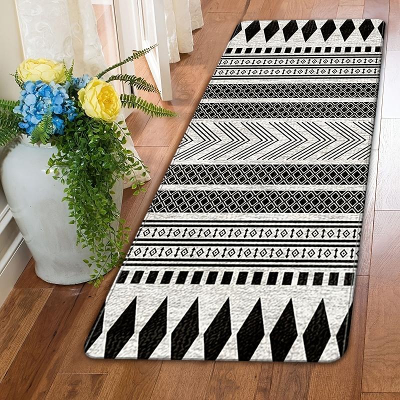 Moroccan Style Soft Floor Mat Runner Non Slip Rug for Home Decor