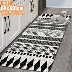 Moroccan Style Soft Floor Mat Runner Non Slip Rug for Home Decor