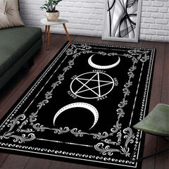 Large Anti Slip Pentagram Moon Carpet for Living Room and Bedroom