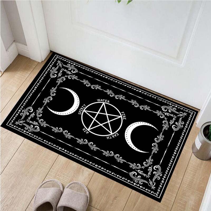 Large Anti Slip Pentagram Moon Carpet for Living Room and Bedroom