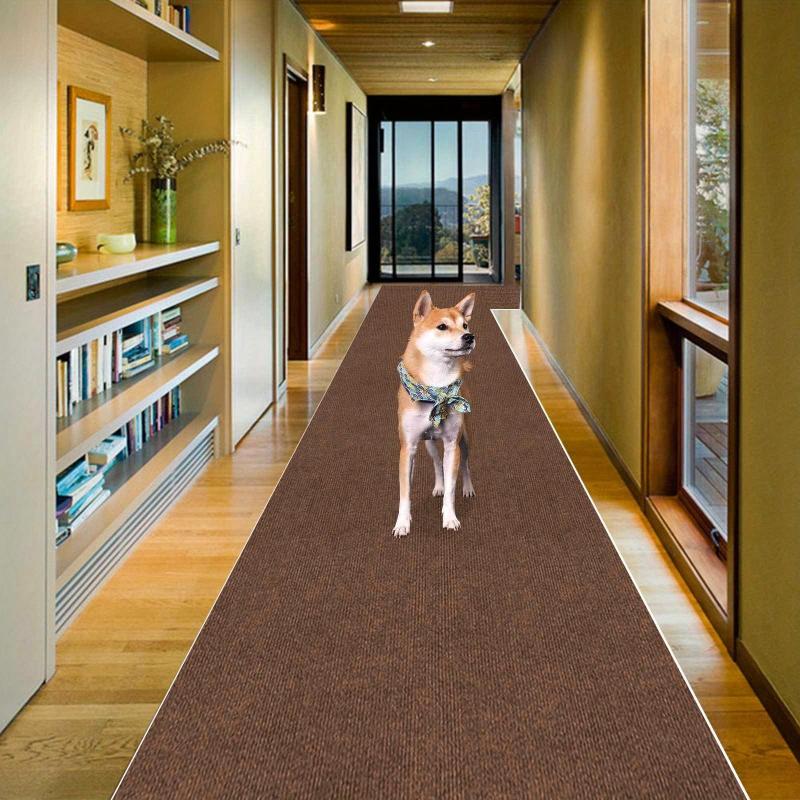 Striped Non Slip Runner Rug Stain Resistant Indoor Outdoor Waterproof