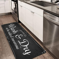 Absorbent Non-Slip Laundry Room Rug Runner for Farmhouse Decor