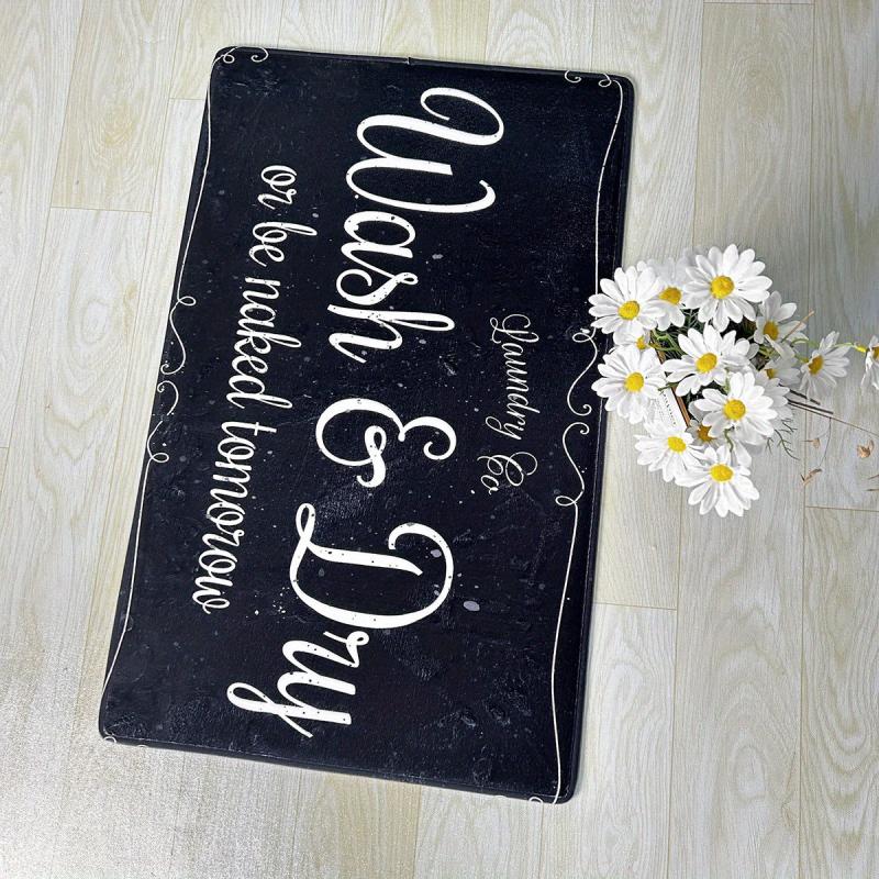 Absorbent Non-Slip Laundry Room Rug Runner for Farmhouse Decor