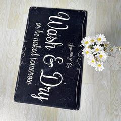 Absorbent Non-Slip Laundry Room Rug Runner for Farmhouse Decor