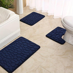 Memory Foam U-shaped Bath Rug Soft Non Slip Quick Dry Bath Mat