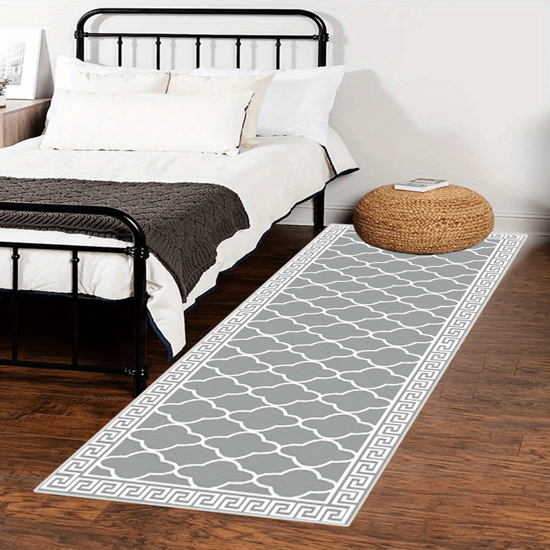 Soft Moroccan Runner Rug Non Slip Geometric Runner for Hallway Kitchen