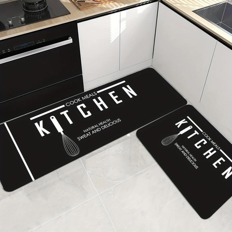 Non Slip Waterproof Kitchen Floor Mat - Machine Washable Entrance Doormat