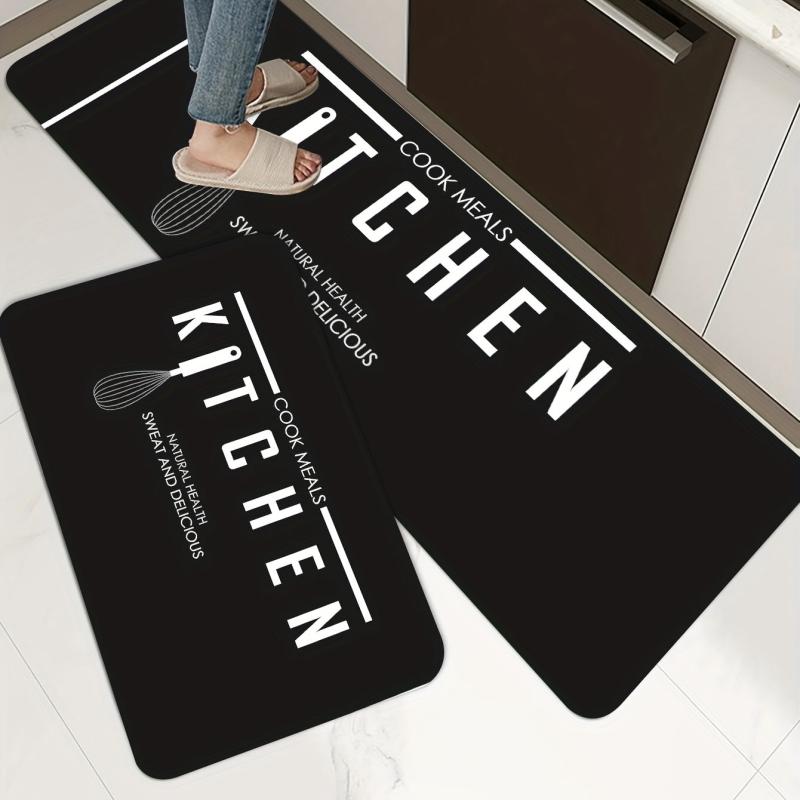 Non Slip Waterproof Kitchen Floor Mat - Machine Washable Entrance Doormat