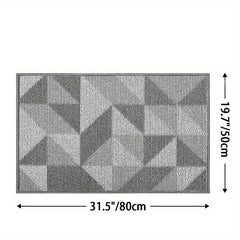 DEXI Geometric Pattern Indoor Door Mat 81x28 Inches