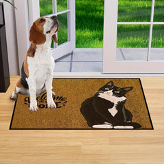 Cat Entrance Doormat Low Pile Dirt Resistant Floor Mat Stain And Fade Resistant