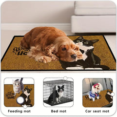 Cat Entrance Doormat Low Pile Dirt Resistant Floor Mat Stain And Fade Resistant