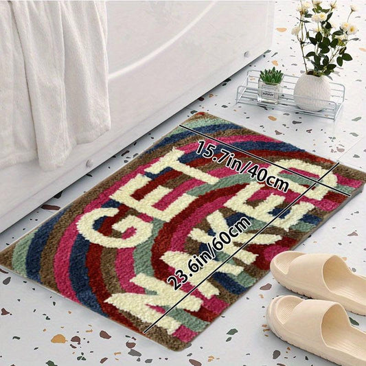 Funny Microfiber Bath Rug Soft Non Slip Absorbent Bath Mat Machine Washable