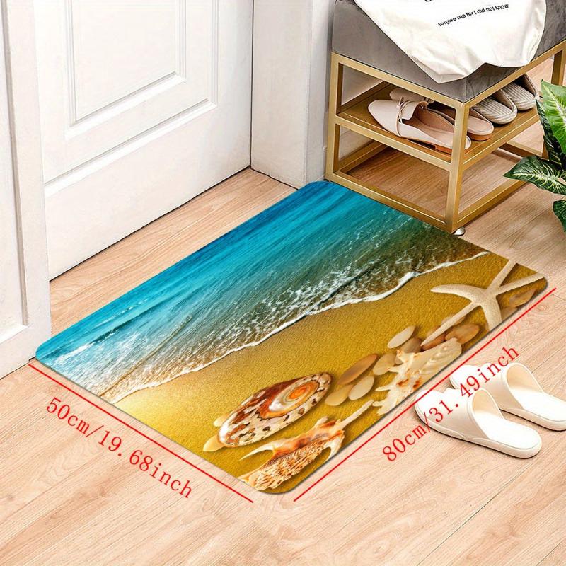 Soft Starfish Floor Mat Kitchen Rug Quick Dry Absorbent Throw Rug