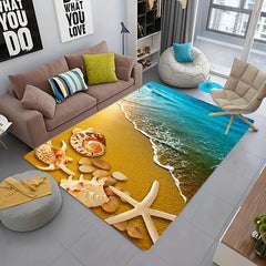 Soft Starfish Floor Mat Kitchen Rug Quick Dry Absorbent Throw Rug