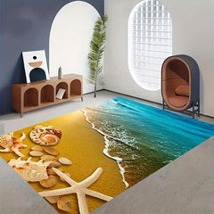 Soft Starfish Floor Mat Kitchen Rug Quick Dry Absorbent Throw Rug