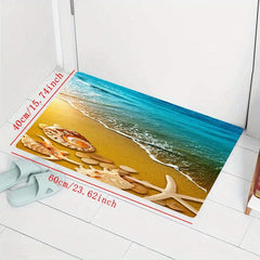 Soft Starfish Floor Mat Kitchen Rug Quick Dry Absorbent Throw Rug