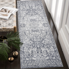 Vintage Boho Runner Rug Soft Crystal Velvet