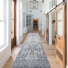 Vintage Boho Runner Rug Soft Crystal Velvet