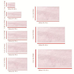 Soft Pink Shag Rug for Nursery Living Room Dorm Decor