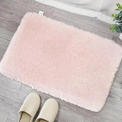 Soft Pink Shag Rug for Nursery Living Room Dorm Decor