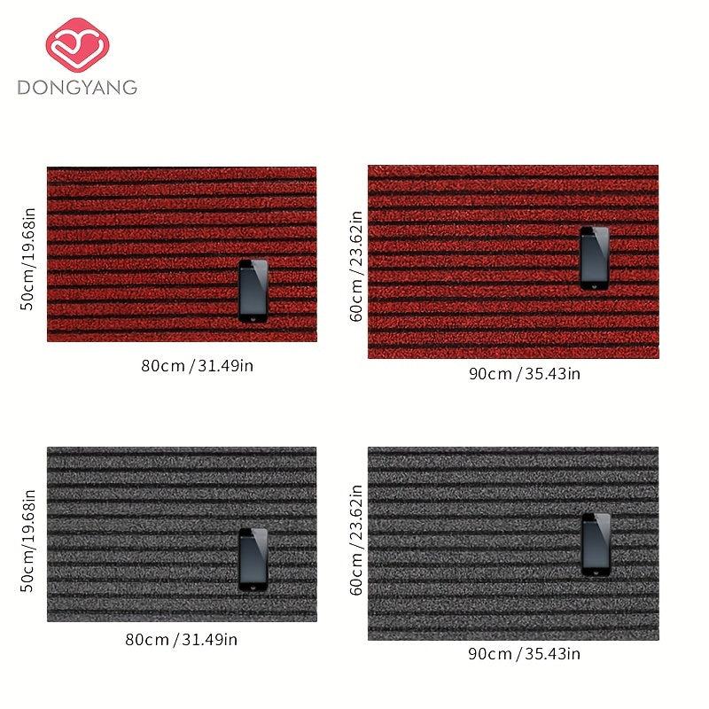 All Season Weather Max Doormat Striped Floor Mat Stain Fade Resistant Low Profil